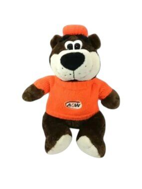 A & W Bear Plush Rooty Root Beer 17 inch Stuffed Animal Mascot Rootbear Promo